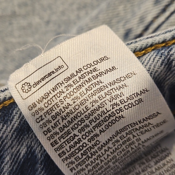 H&M Womens Size 6 Mom Jeans Denim High Waist - Picture 6 of 6